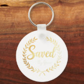 Saved by Grace Sleutelhanger - Cadeau voor trouwe (Voorkant)