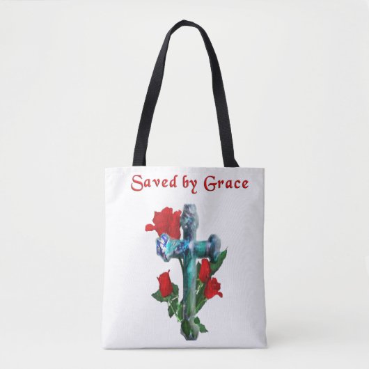 Saved By Grace Tote Bag (Voorkant)