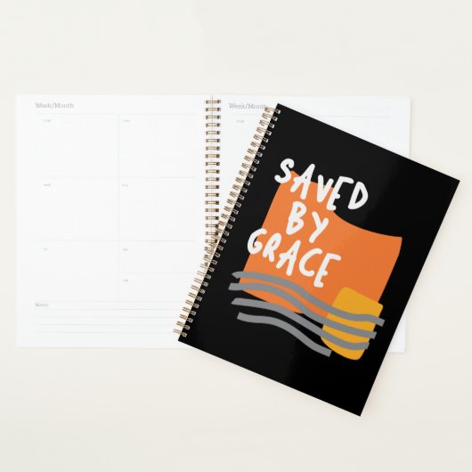 Saved by Grace - Verheffende Christelijke quote Planner (Display)