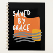 Saved by Grace - Verheffende Christelijke quote Planner (Voorkant)