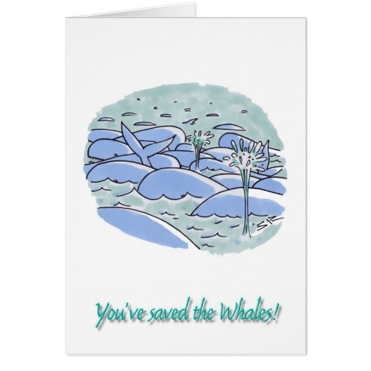 Saved Whales greeting card (Voorkant)