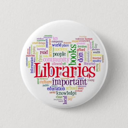 Savelibraries Ronde Button 5,7 Cm (Voorkant)