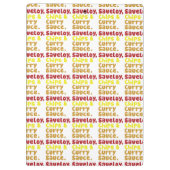 Saveloy, Chips & Curry Sauce. Klembord (Achterkant)