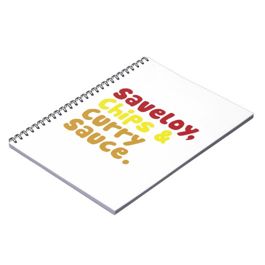Saveloy, Chips & Curry Sauce. Notitieboek (Linkerzijde)