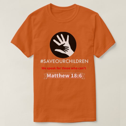 SaveOurChildren T-shirt (Design voorkant)
