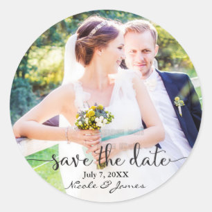SAVEREN VAN DE DATUM Foto Afbeelding Aangepaste St Ronde Sticker