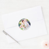SAVEREN VAN DE DATUM Foto Afbeelding Aangepaste St Ronde Sticker (Envelop)