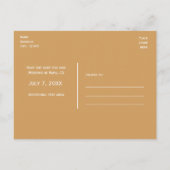 SAVEREN VAN DE DATUM Wijnglas ELKE KLEUR Ansichtka Aankondigingskaart (Achterkant)