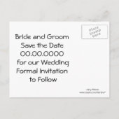 SaveThe Date Evenement en bruiloft Aankondigingskaart (Achterkant)