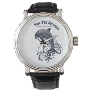 SaveThe Dolphins - Polshorloge Horloge