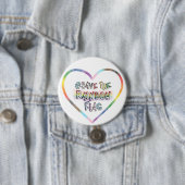 #SaveTheRainbowFlag handbelettering LGBTQ+ Rechten Ronde Button 7,6 Cm (In situ)