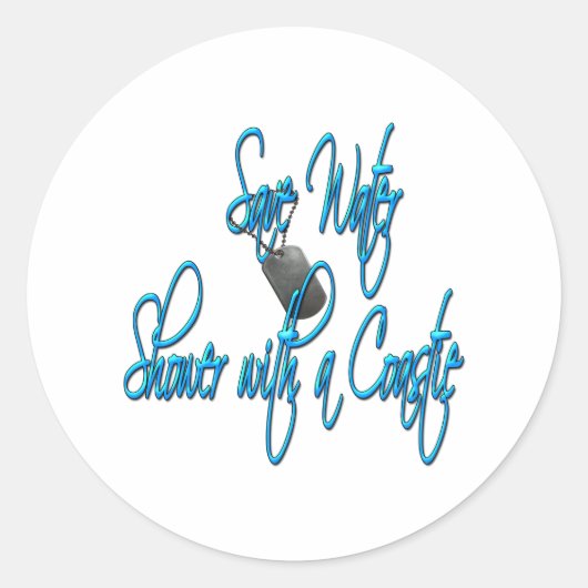 Savewatercoastie2 Ronde Sticker (Voorkant)