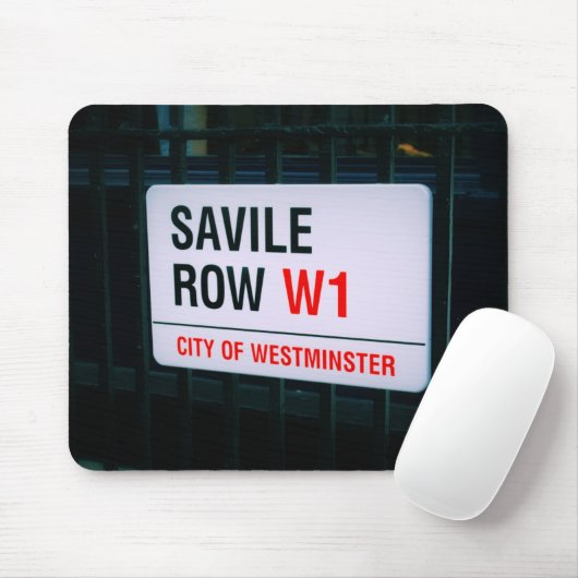 Savile Row - Londen - Mousepad Muismat (Met muis)