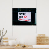 Savile Row - Londen - Poster (Keuken)