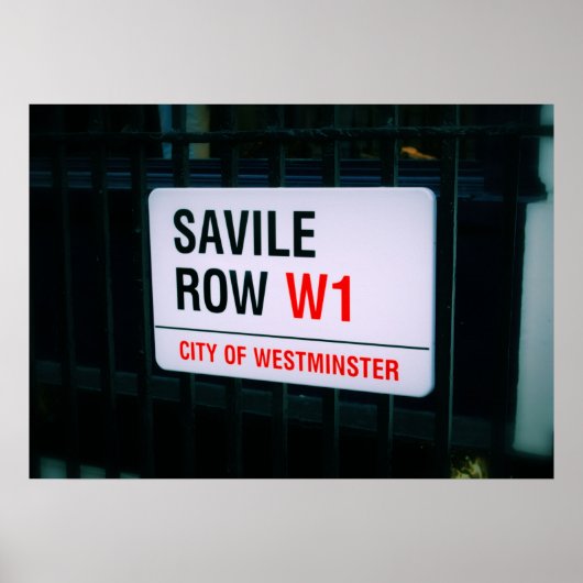 Savile Row - Londen - Poster (Voorkant)