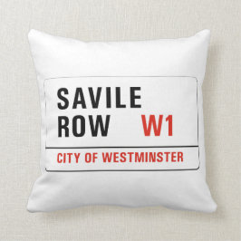 Savile Row, London Street Sign Kussen