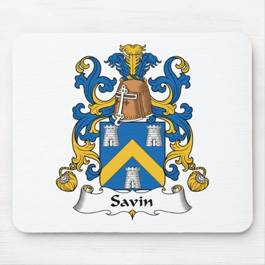 Savin Family Crest Muismat (Voorkant)