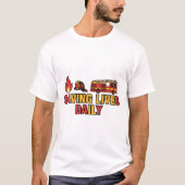 Saving Lives Daily – Firefighter Hero Tee T-shirt (Voorkant)