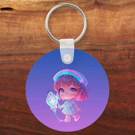 Saving Lives, One Patient at a Time Key Ring Sleutelhanger (Achterkant)