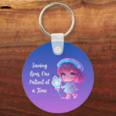 Saving Lives, One Patient at a Time Key Ring Sleutelhanger (Voorkant)