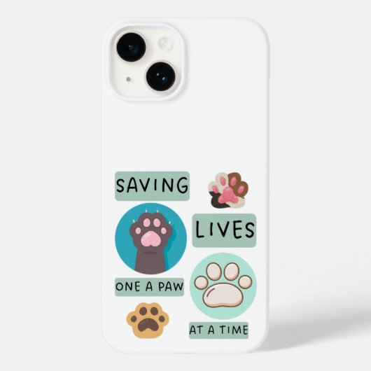 Saving Lives One Paw At A Time – Vet Animal Design Case-Mate iPhone Case (Achterkant)