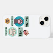 Saving Lives One Paw At A Time – Vet Animal Design Case-Mate iPhone Case (Achterkant (horizontaal))
