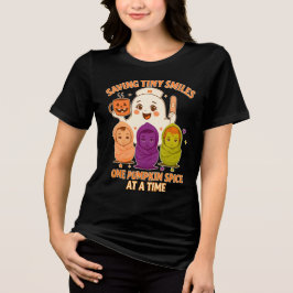 Saving Tiny Smiles - Kinderverpleegkundige Hallowe Tri-Blend Shirt