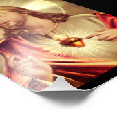 Savior Eyes opgevoed naar de hemel Foto Afdruk (Hoek)