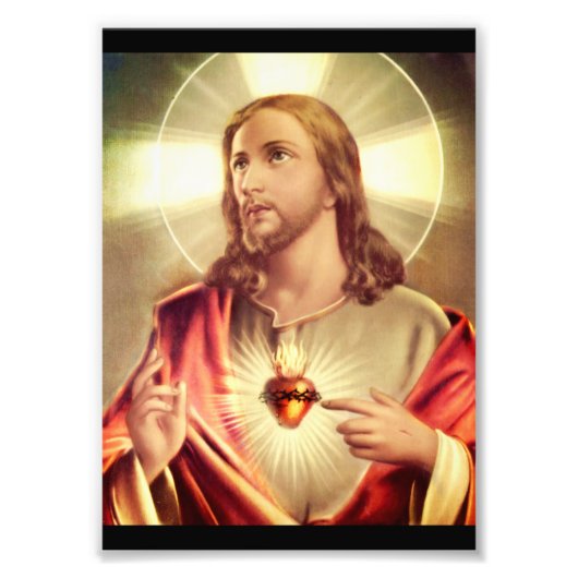 Savior Eyes opgevoed naar de hemel Foto Afdruk (Voorkant)