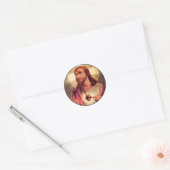 Savior Eyes opgevoed naar de hemel Ronde Sticker (Envelop)