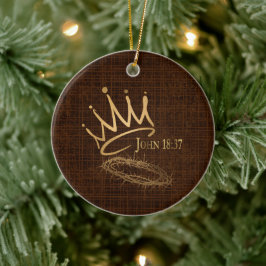 SAVIOR KING Elegant Brons/Goud Kerstmis Keramisch Ornament