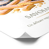 Savoiardi Poster – Vintage Italiaans Dessert (Hoek)