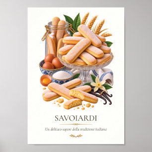Savoiardi Poster – Vintage Italiaans Dessert