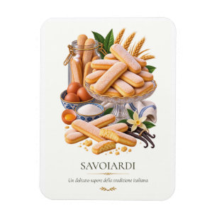 Savoiardi Poster – Vintage Italiaans Dessert Magneet