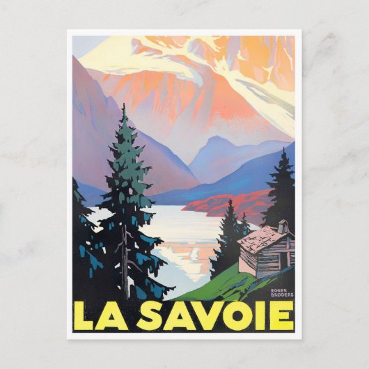Savoie France vintage Briefkaart (Voorkant)