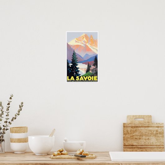 Savoie France vintage Poster (Keuken)