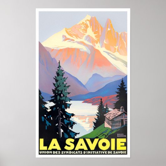 Savoie France vintage Poster (Voorkant)