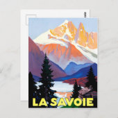 Savoie, Franse Alpen, Berg, Vintage Briefkaart (Voorkant / Achterkant)