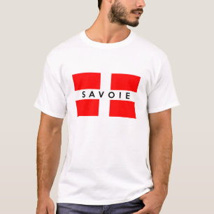 savoie provincie vlag frankrijk naam franse tekst t-shirt