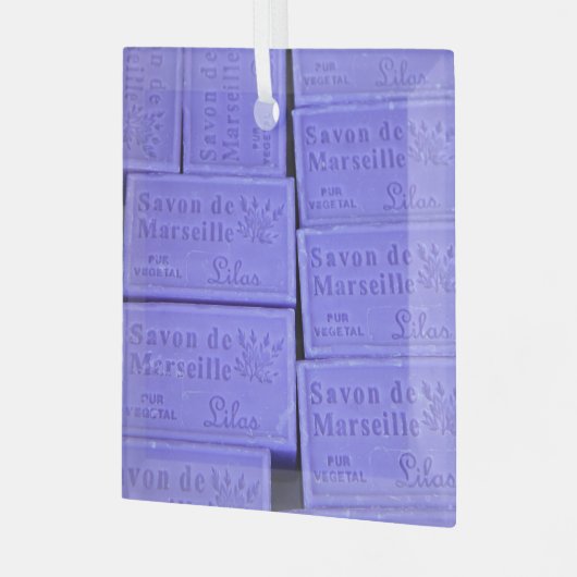 Savon de Marseille Lavender Soap Glas Ornament (Voorkant links)