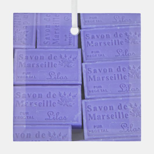 Savon de Marseille Lavender Soap Glas Ornament (Voorkant)