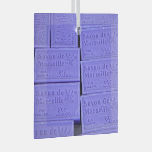 Savon de Marseille Lavender Soap Glas Ornament (Voorkant Rechts)