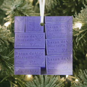 Savon de Marseille Lavender Soap Glas Ornament