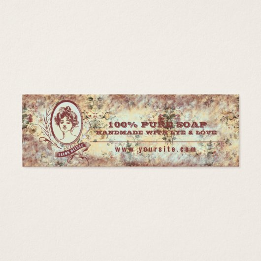 SAVON DELUXE - Label koopwaar Mini Visitekaartjes (Voorkant)