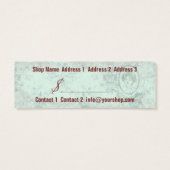 SAVON DELUXE - Label koopwaar Mini Visitekaartjes (Achterkant)