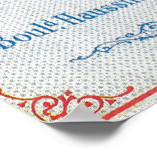 Savon Des Bebes Soap LabelParis, Frankrijk Poster (Hoek)