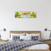 Savon Des Gentils bebes Soap Label Canvas Afdruk (Insitu (Slaapkamer))