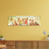 Savon Des Jolis Bebes Soap LabelParis, Frankrijk Canvas Afdruk (Insitu (Woonkamer))