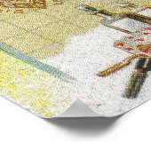 Savon Des Jolis Bebes Soap LabelParis, Frankrijk Poster (Hoek)