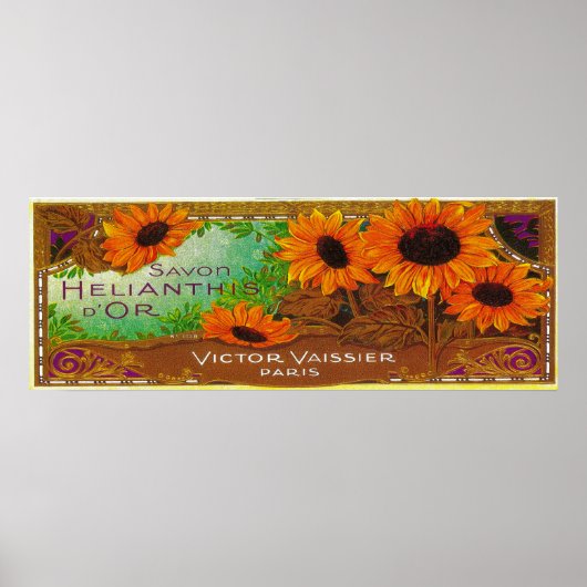 Savon Helianthis D or Soap LabelParis, Frankrijk Poster (Voorkant)